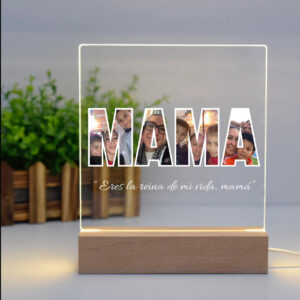 Lámpara de metacrilato personalizada