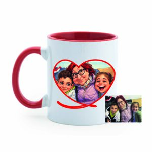 TAZA CORAZON CON FOTO
